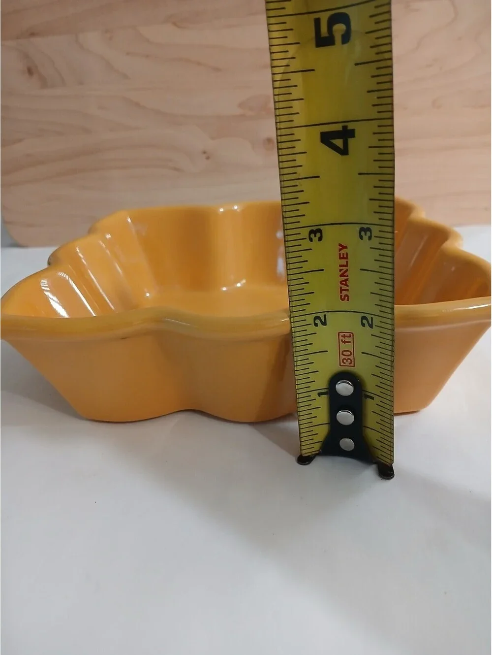 Chantal Rust Amber color Square Baking Dish Ruffled Edges Stonewear